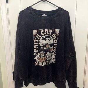 Maurices Black Ribbed Crewneck Sweater XXL